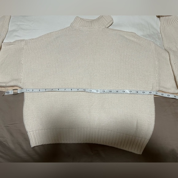 MISA Cream Cutout Mockneck Sweater - Picture 6 of 8
